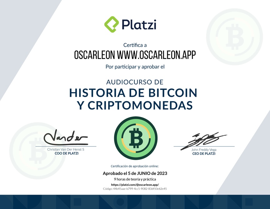 Audiocurso de Historia de Bitcoin y Criptomonedas