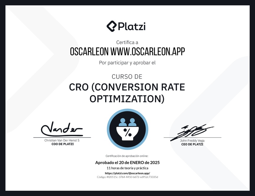 Curso de CRO (Optimización de Conversiones)