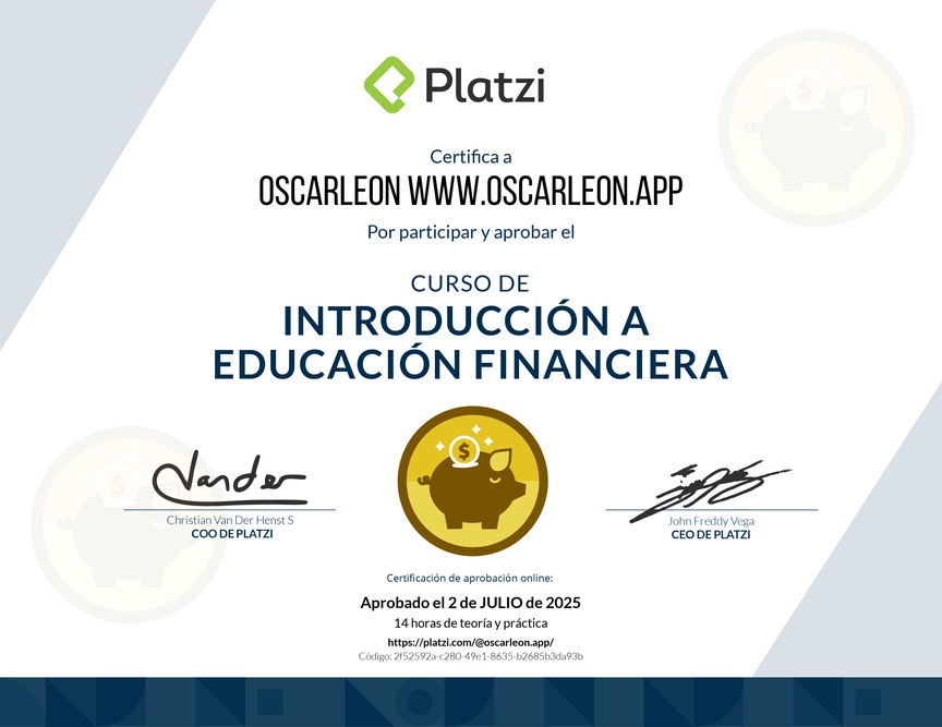 Curso de Introducción a Educación Financiera