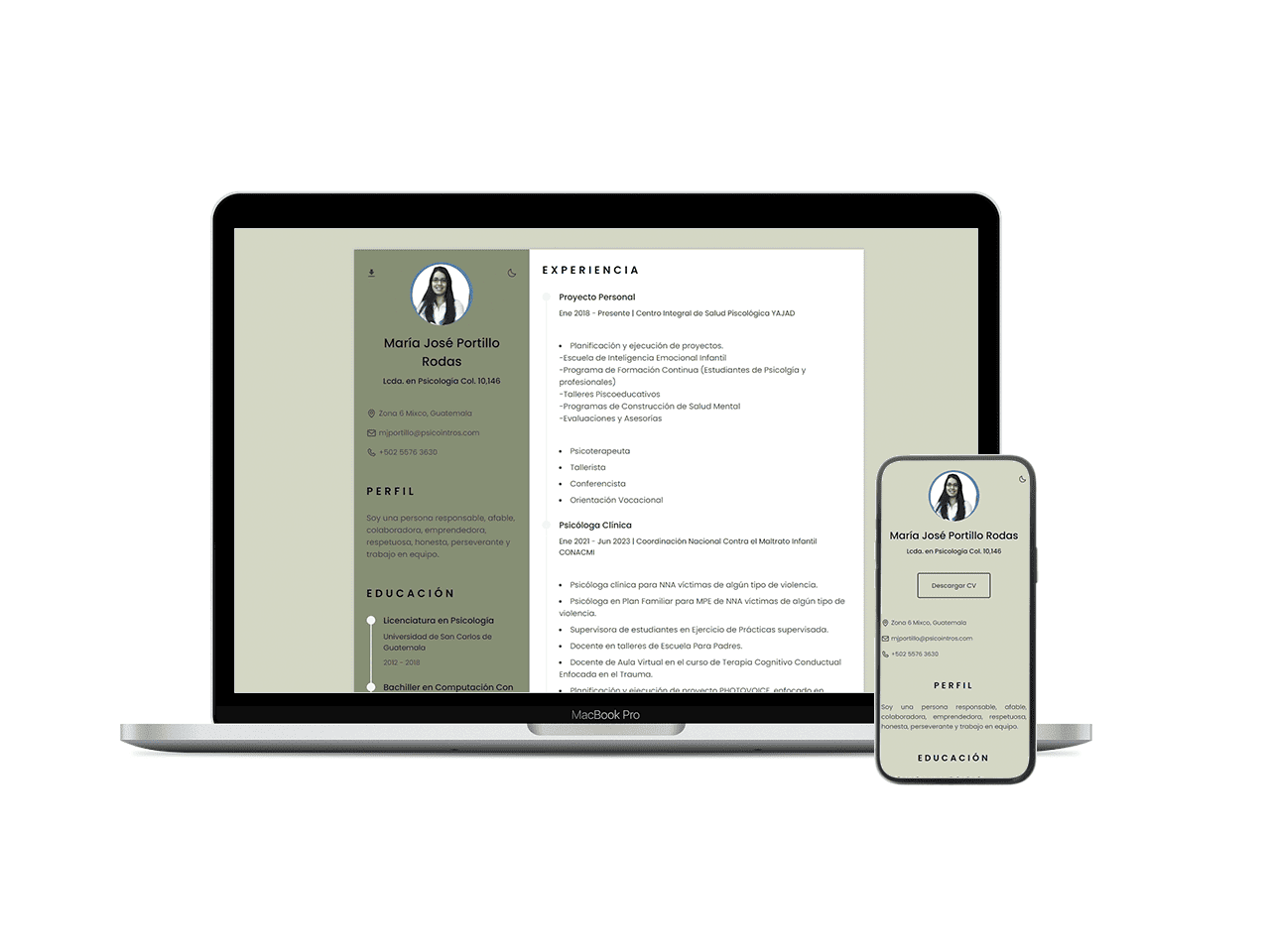 CV Lcda. María José