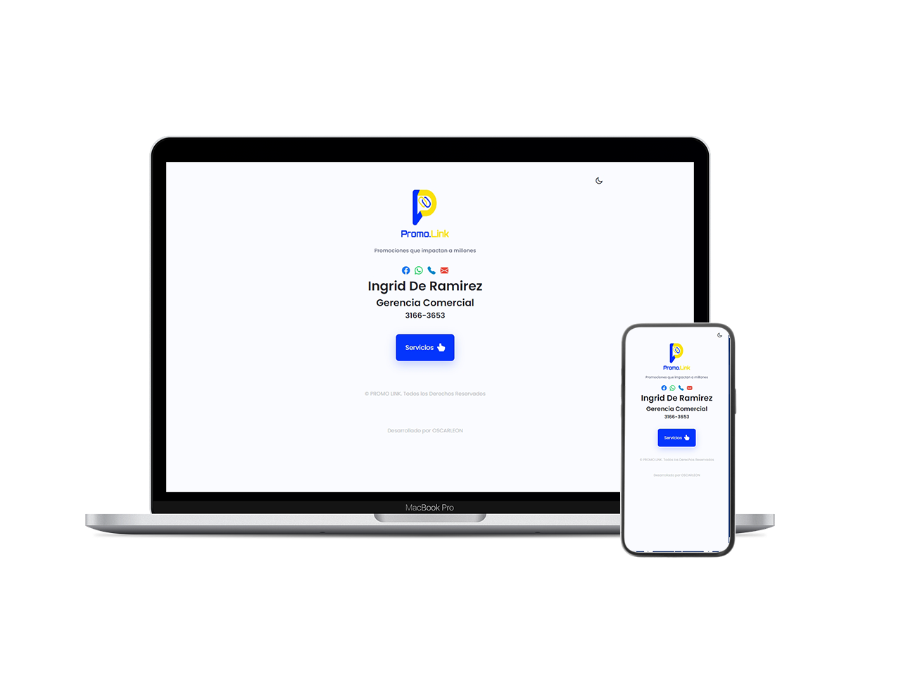 Tarjeta de Presentación Ingrid