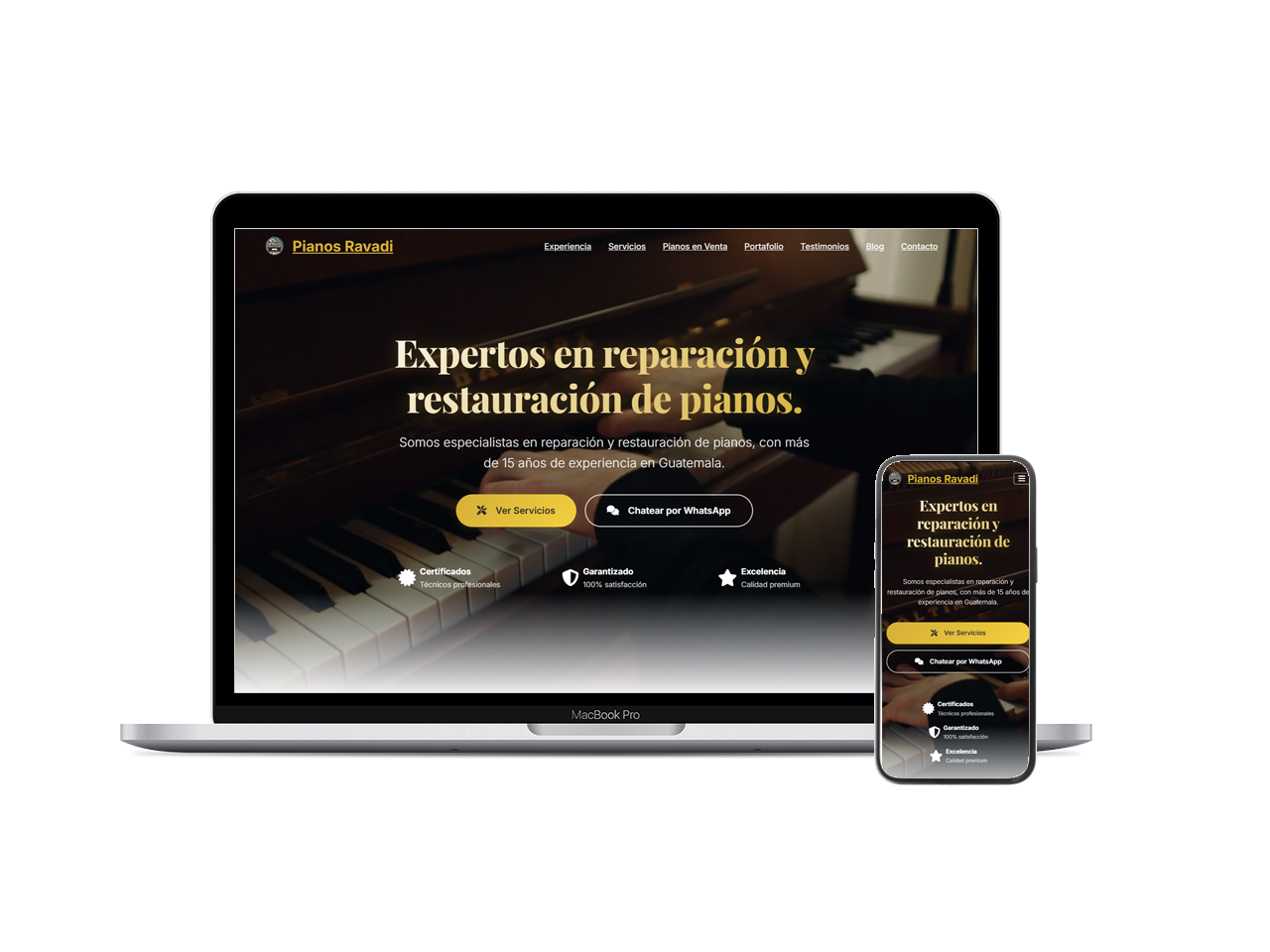 Sitio Web + Panel Administrativo